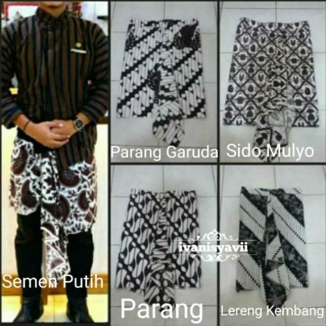 Sembong/ Sapit Urang Polosan, Banyak Pilihan Motif