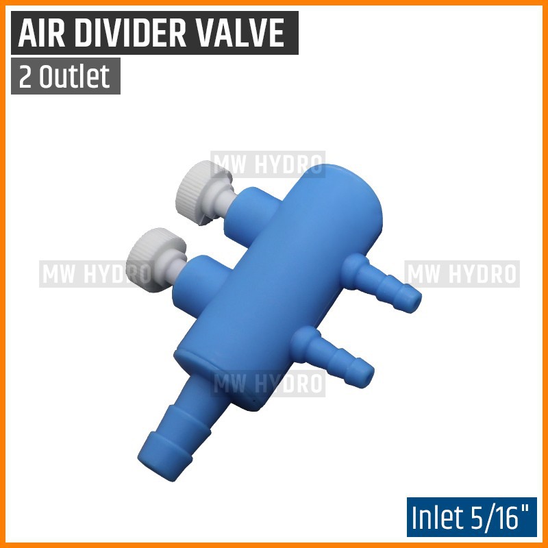 Air Divider Valve 2 Way, Keran Pembagi Udara Aerator Cabang 2