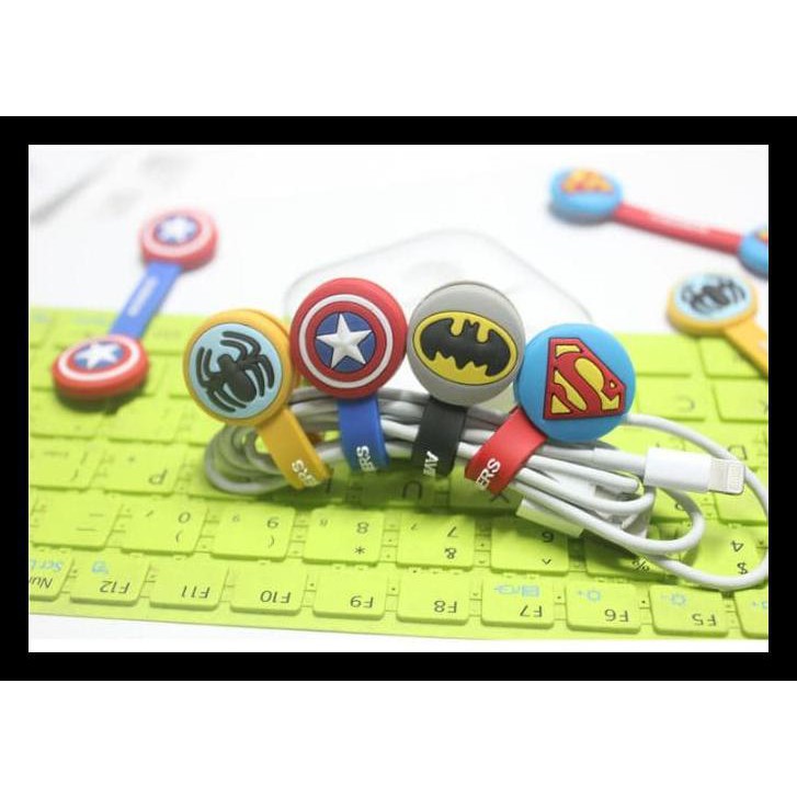 Superhero Karakter Cord Holder/ Klip Kabel/ Pengikat Kabel /Cable Winder