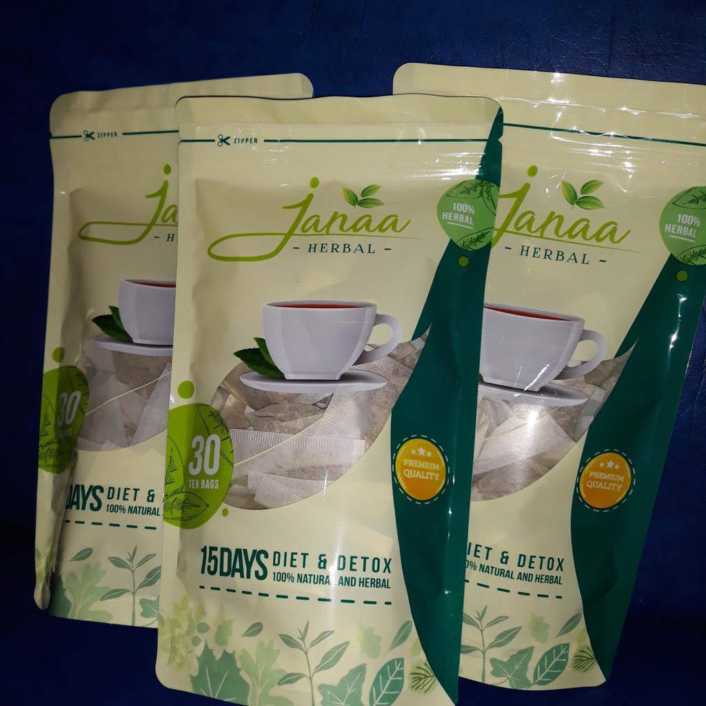 3 Pack Teh Janaa Herbal Tea Diet Shopee Indonesia