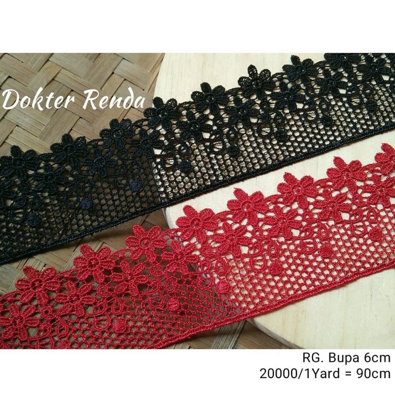 renda giper 6cm sisa MERAH