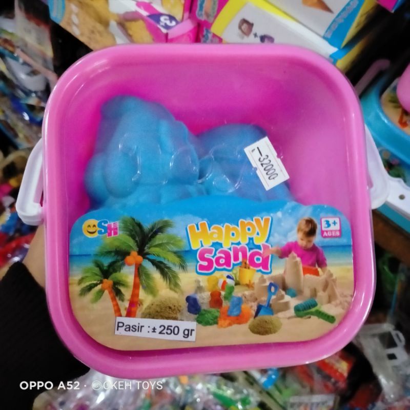 Mainan pasir kinetik plus cetakan HAPPY SAND SH 1083