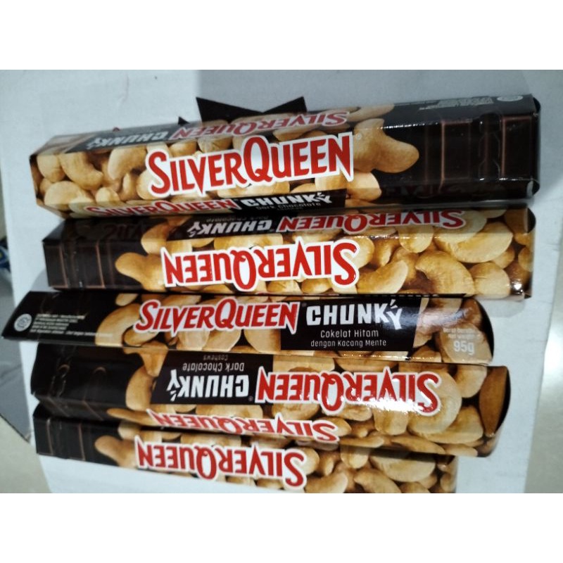 COKELAT CHOCOLATE SILVERQUEEN CHUNKY 95 GRAM  UNTUK TAMBAHAN ISI HAMPERS