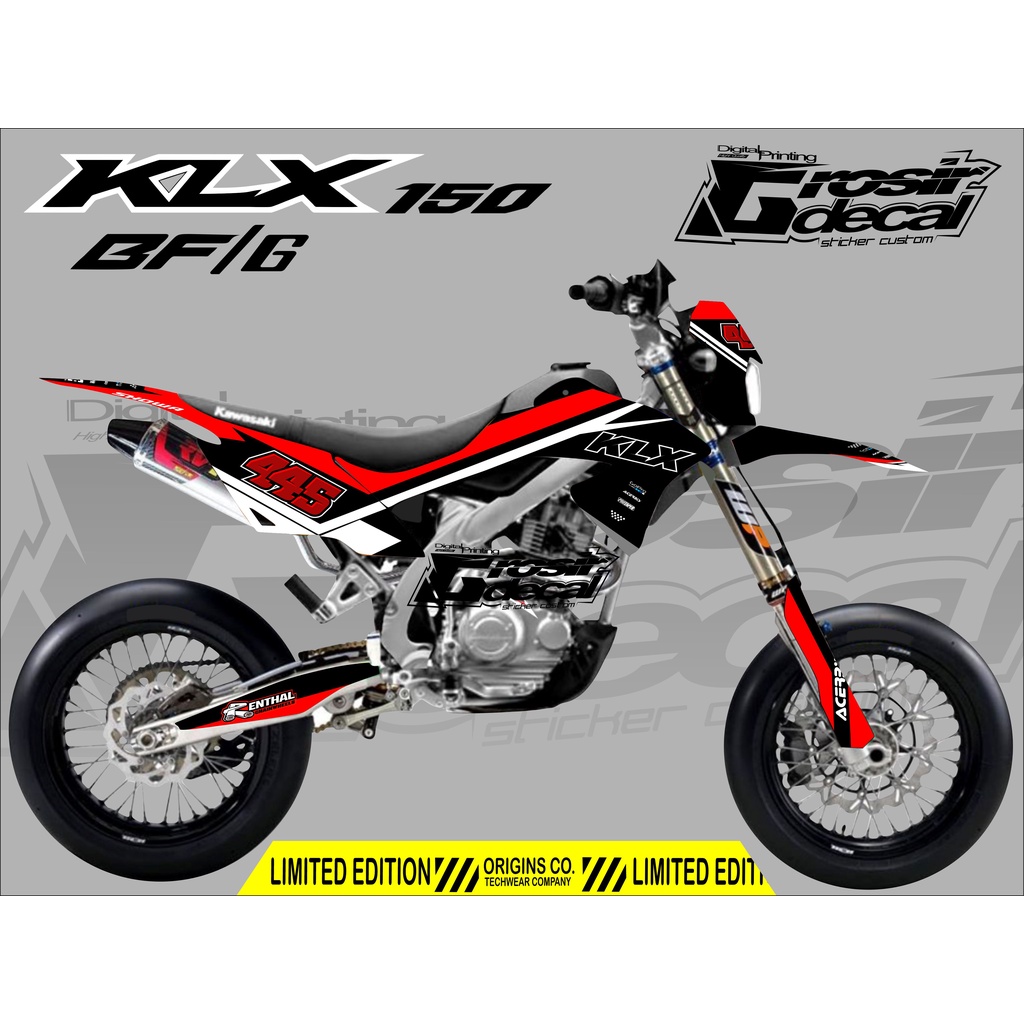 Decal Stiker Kawasaki klx 150 BF Dekal Stiker kawasaki klx 150 BF