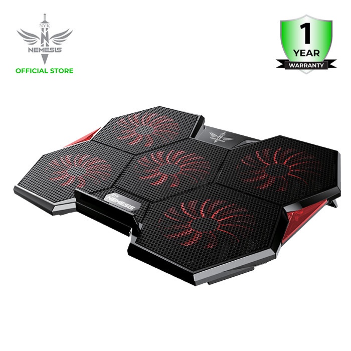 Cooling Pad NYK Nemesis X2 X-2 Alien With 5 Fan - Gaming Cooler Pad