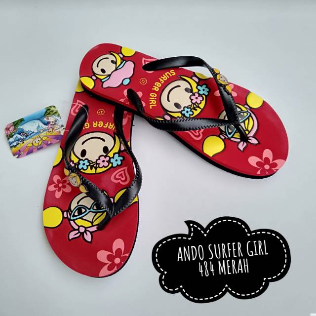 SANDAL ANDO SURFER GIRL 484 MERAH