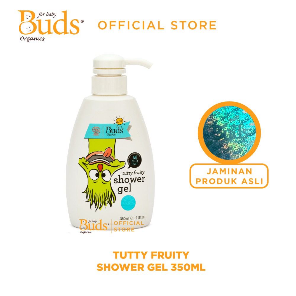 Buds Organics - Shower Gel 350ml all Varian / Sabun Mandi Anak