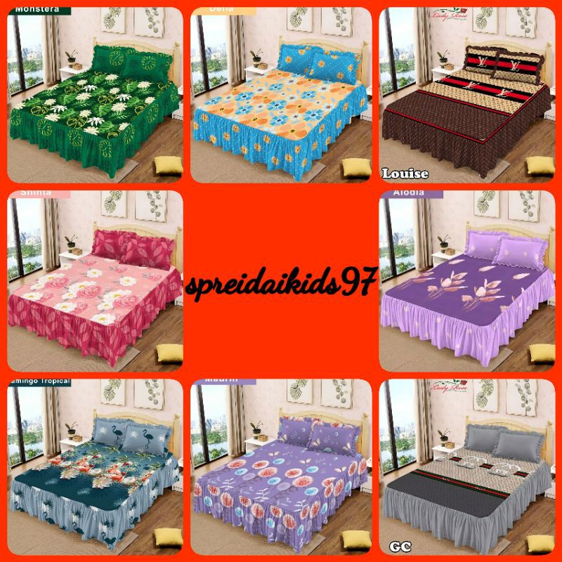 SPREI LADY ROSE RUMBAI 140x200 / 160x200 PRE ORDER