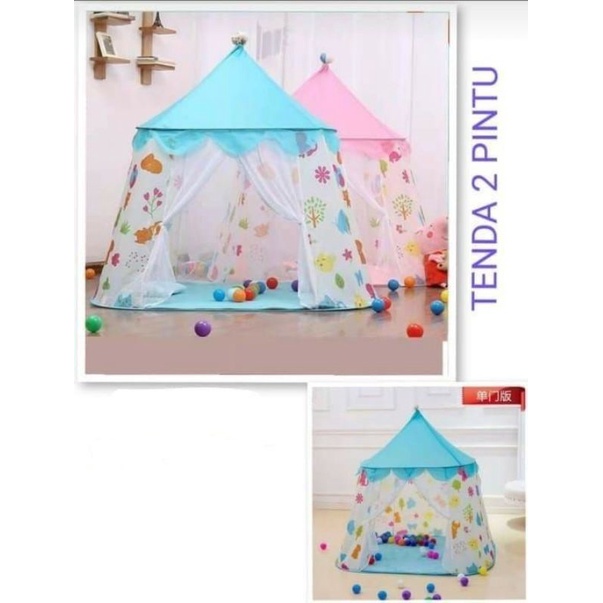 Tenda Anak 2 pintu/ Tenda anak Motif