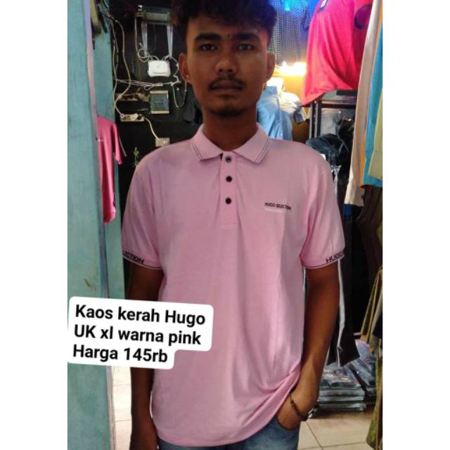 Kaos kerah Hugo original