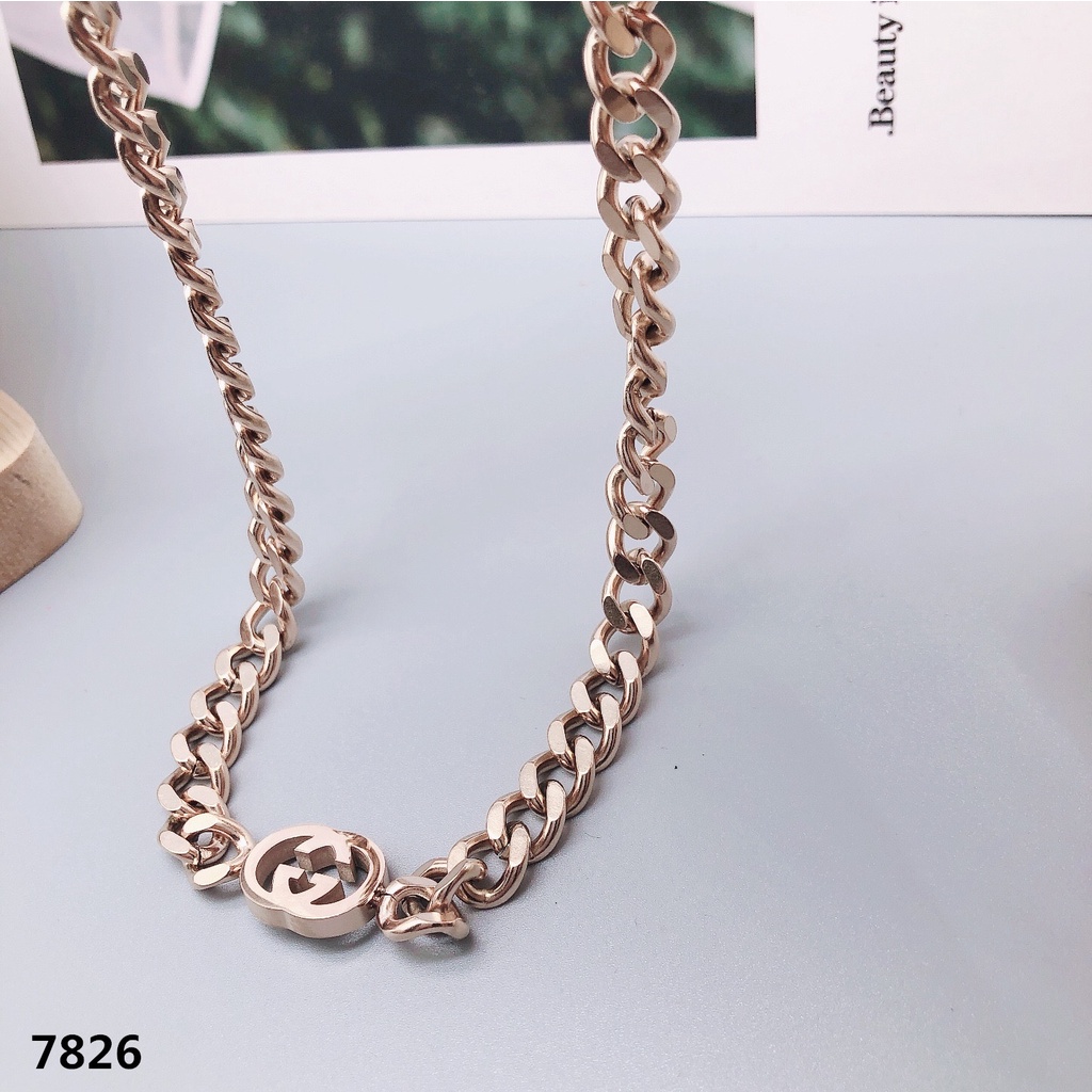 Set Titanium Perhiasan Kalung Dan Gelang 7826