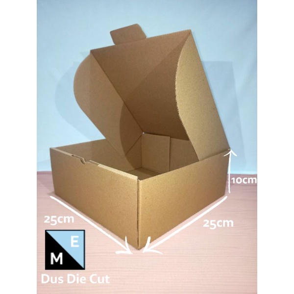 

KARDUS/KARTON/BOX UK. 25×25×10 CM... DUS DIE CUT... MODEL KARDUS PIZZA