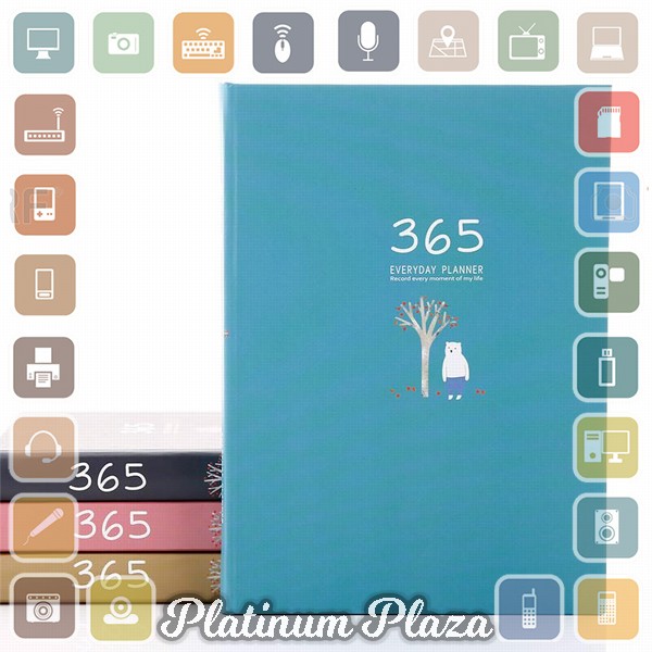 

DingDangTu Buku Diary 365 Hari Hardcover - DDT-4083-32 - Sky Blue`9F93X3-