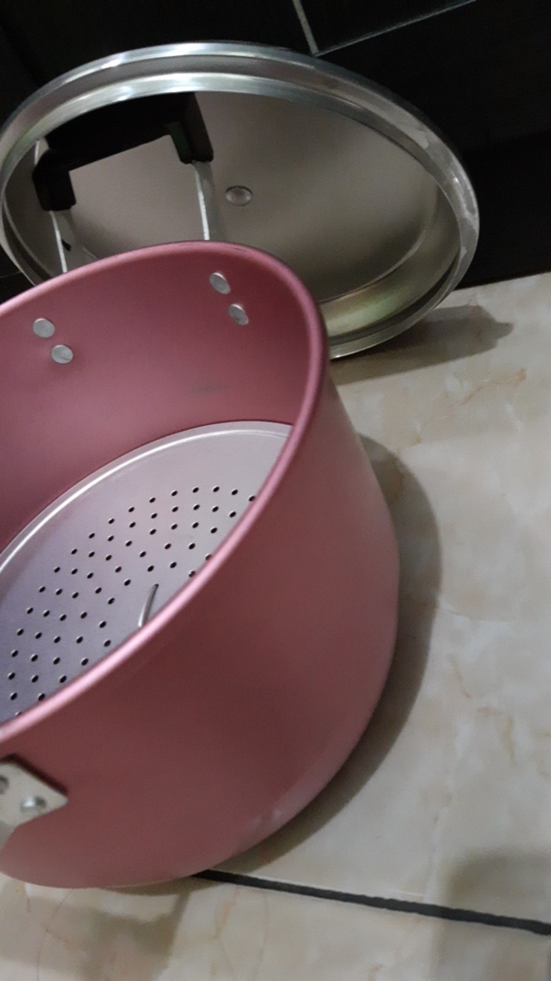 Maspion Alu Dandang Alcor 20 / Panci Pengukus / Kukusan / Steamer + Tutup + Sarangan 20 Cm