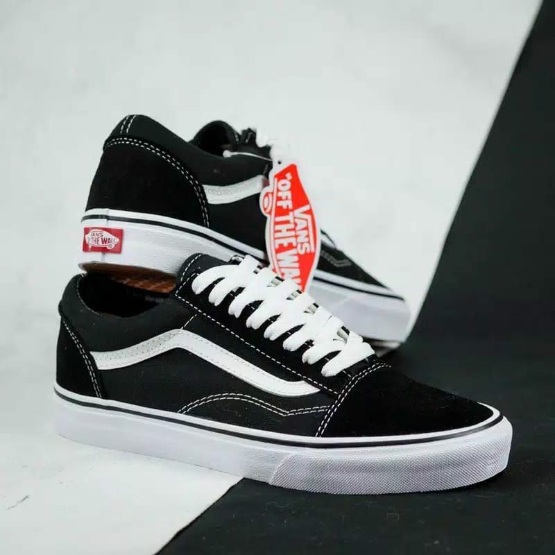 Sepatu Vans Oldskool Classic Black White Premium BNIB