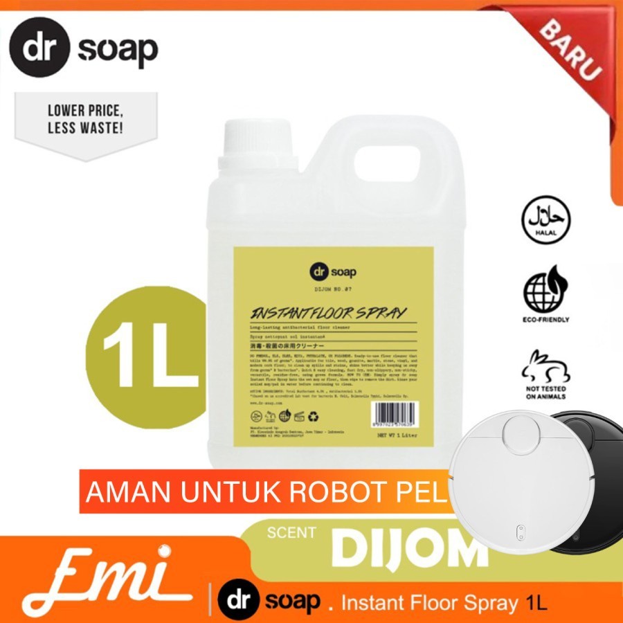 dr soap Instant Floor Spray 1L Sabun untuk Robot Vacuum Cleaner 1Liter