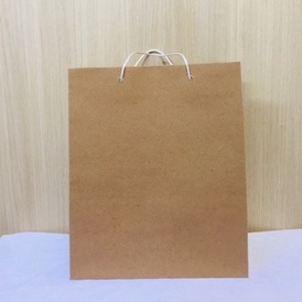 paper bag polos coklat pigora size 25 x 13 x 30 (PxLxT)