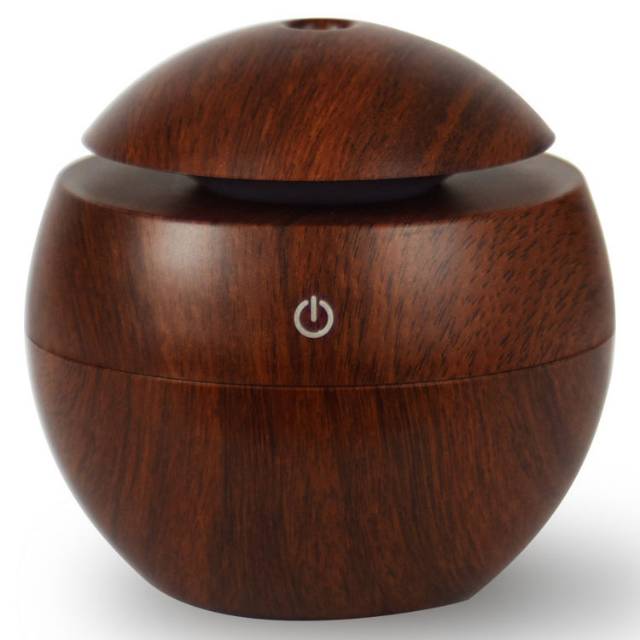 Difuser Air Humidifier Aromatherapy Desain Kayu - HUMI H41