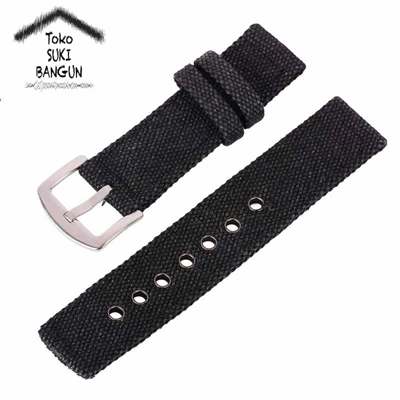 TALI JAM 20mm Canvas Army Nylon Camouflage Watch Band Strap