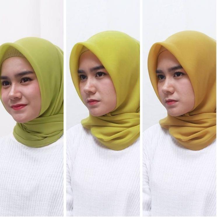 Hijab Pollycoton ( Lime, Lemon/Lemony, Mustard ) | PLN.21Jl22ᶜ