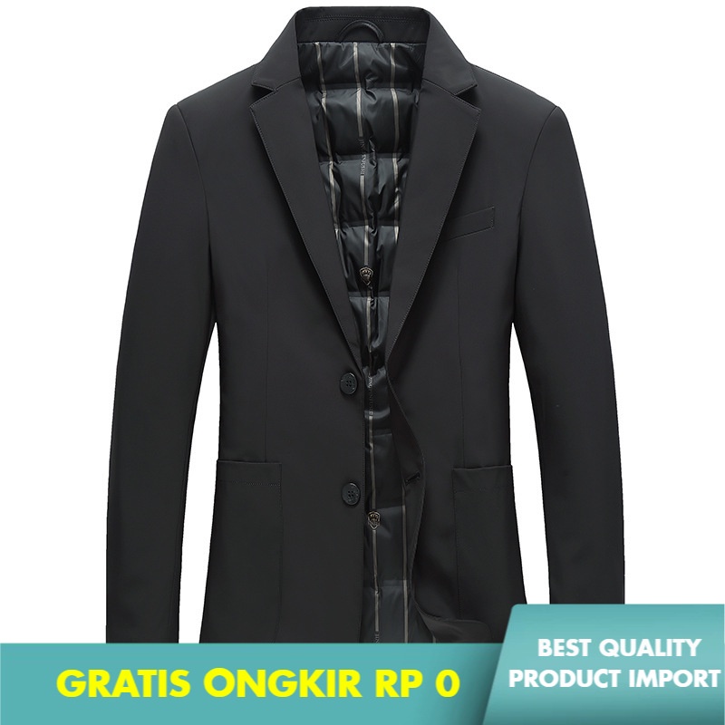 Jas Pria Setelan Jas Pria Ringan Jaket  Pria  Bisnis Kasual Bawah Perapi  Menebal Termal Jaket Jas P