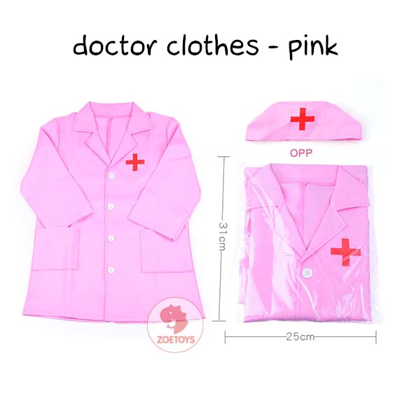 Zoetoys Doctor Clothes | Kid Costume Kostum Baju Profesi Dokter Anak