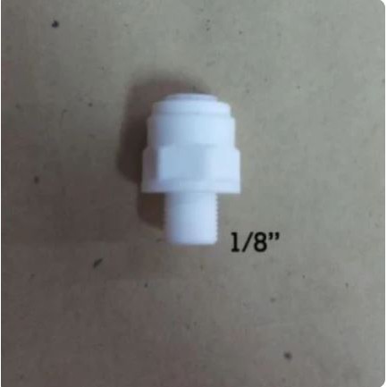 Giri Tirta - Fitting RO Sambung Lurus DRAT 1/8 Inch X Sambung Colok 1/4 Inch Untuk Sambungan Pipa