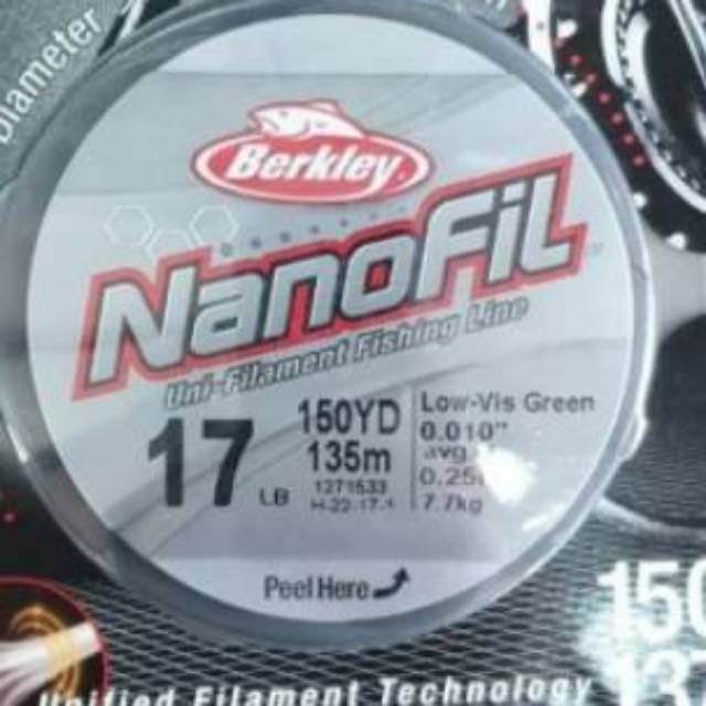 Senar pancing Berkley nanofil 17lbs