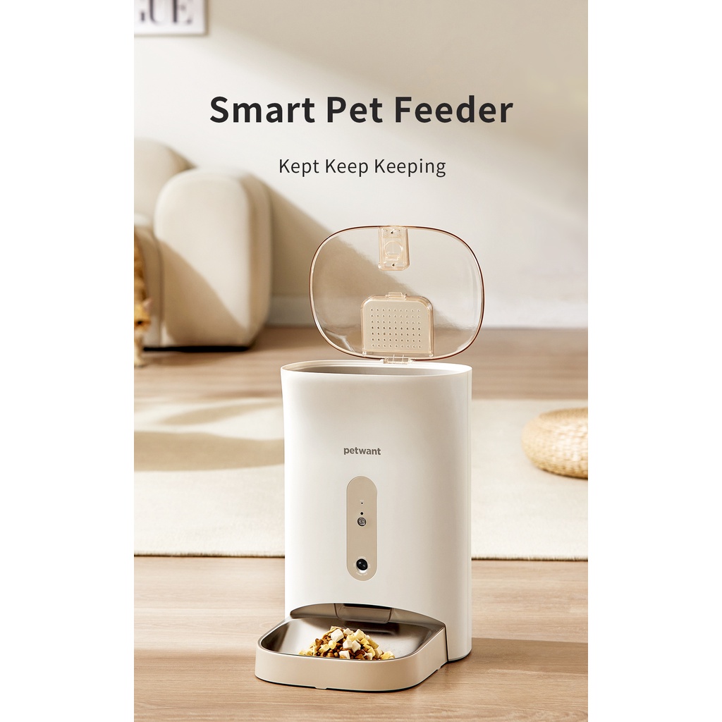 PETWANT F11C Camera Smart WiFi Automatic Pet Feeder Dispenser Makanan Otomatis Anjing Kucing