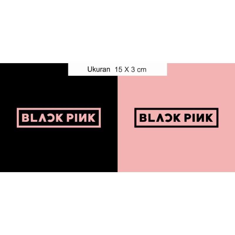 

stiker black pink cutting 15X3cm