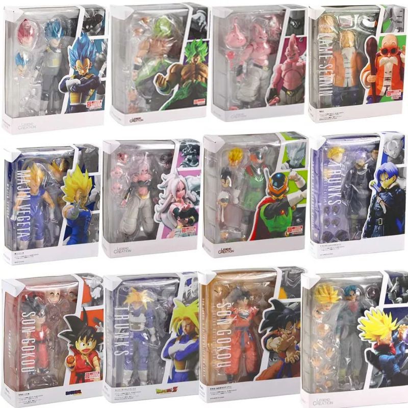 Action Figure SHF Figuart Zero Dragon ball Goku Vegeta Satan Jiren Broly Bhu