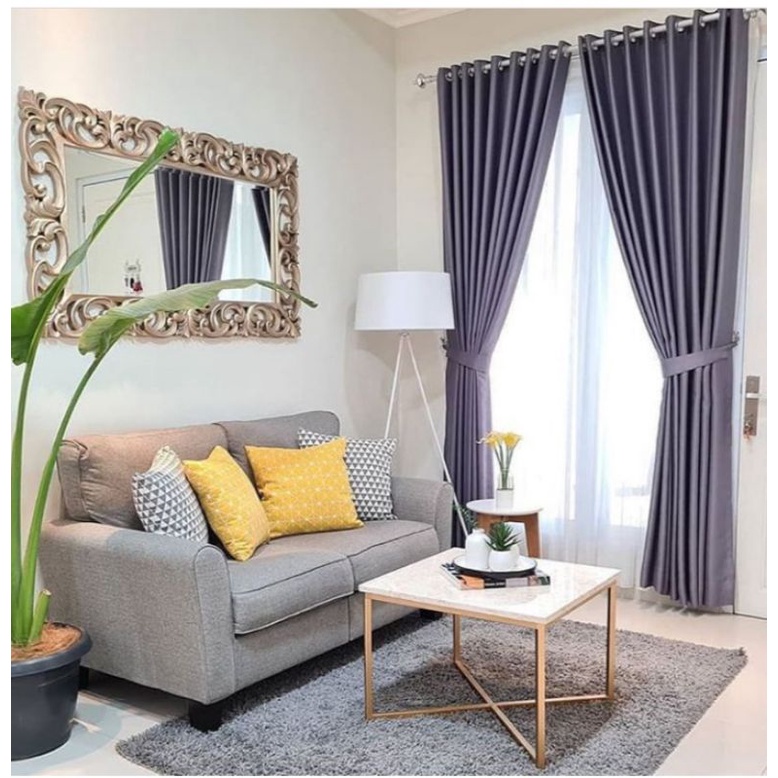 Gorden blackout minimalis 9 gelombang x 270 cm tinggi Gorden jendela panjang  korden pintu