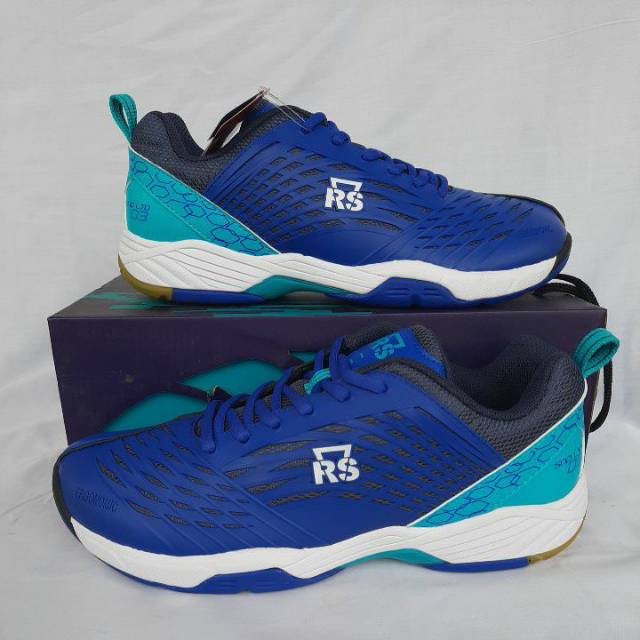 Sepatu badminton RS SND Limited 03 ,biru/turquoise