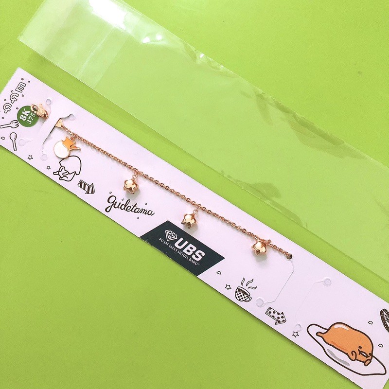 Gelang Rantai Anak Gudetama 3 bintang UBS