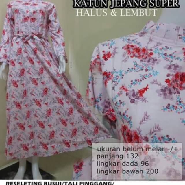 Gamis katun jepang ori