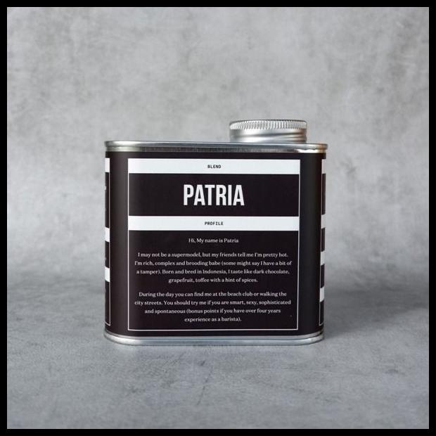 

DISKON TERBATAS !!! EXPAT ROASTERS PATRIA ESPRESSO BLEND BIJI KOPI /BUBUK ARABIKA 200GR TERLARIS