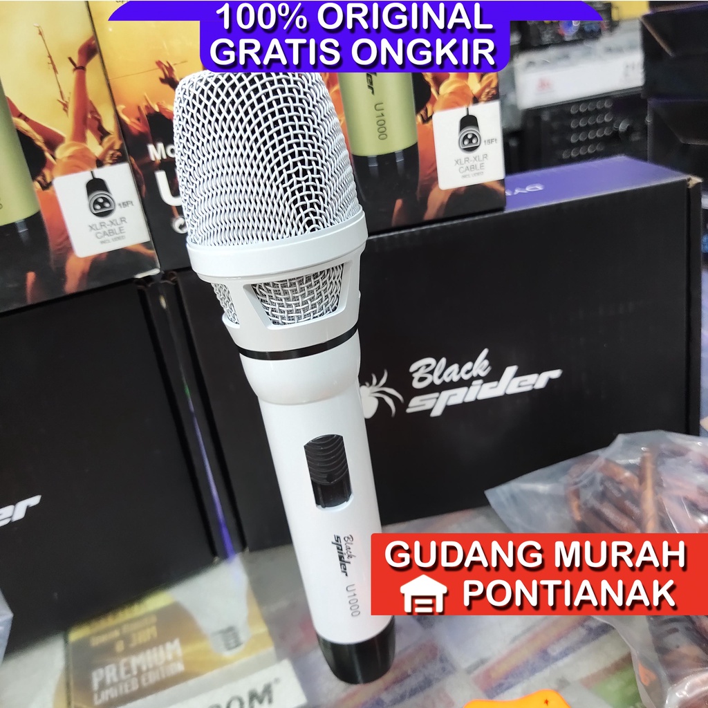 Mic Blackspider U1000 Original Asli Suara Jernih dan NYARING