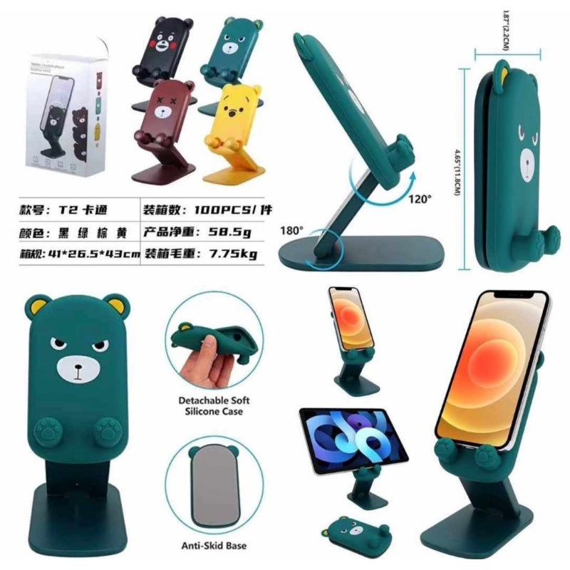 DOKIY DESKTOP STAND HOLDER HP KARAKTER DUDUKAN HP MEJA STANDING HP FOLDER HP PHONE HOLDER