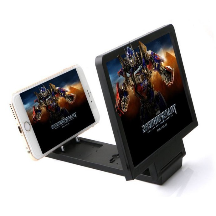 UNIK - 296 Phone Screen Magnifier Kaca Pembesar Layar HP / Enlarged Mobile Phone Bracket Stand