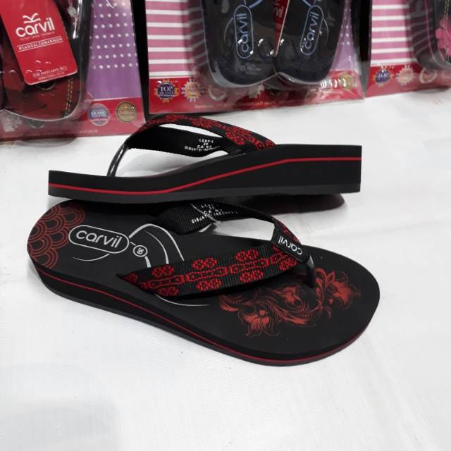 Sandal spons tinggi wanita CARVIL LEXY original