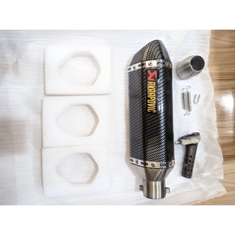 knalpot akrapovic import taiwan carbon wtp