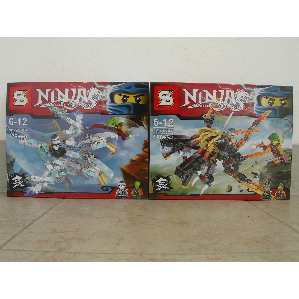 Model Kit lego sy 536A&B ninjago+dragon