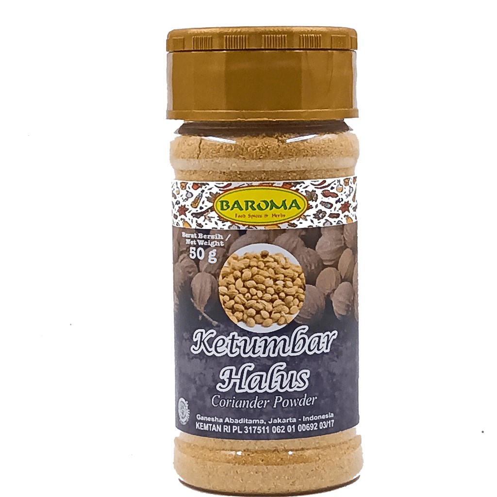 

Ketumbar Halus / Coriander Powder 50g - Baroma Bumbu Rempah