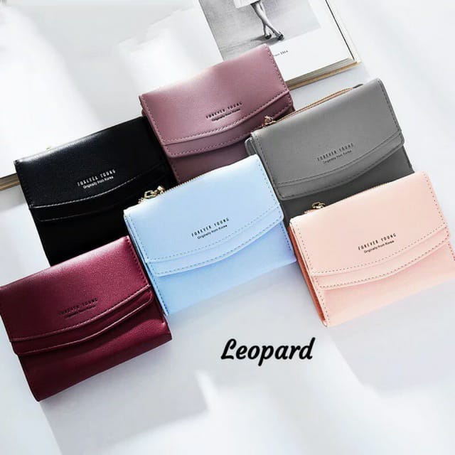 Dompet Lipat Wanita Fashion Korea / FOREVER YONG-AMPLOP / Tas Mini Wallet Kecil Kulit Cewek Pendek Polos Trendy Murah