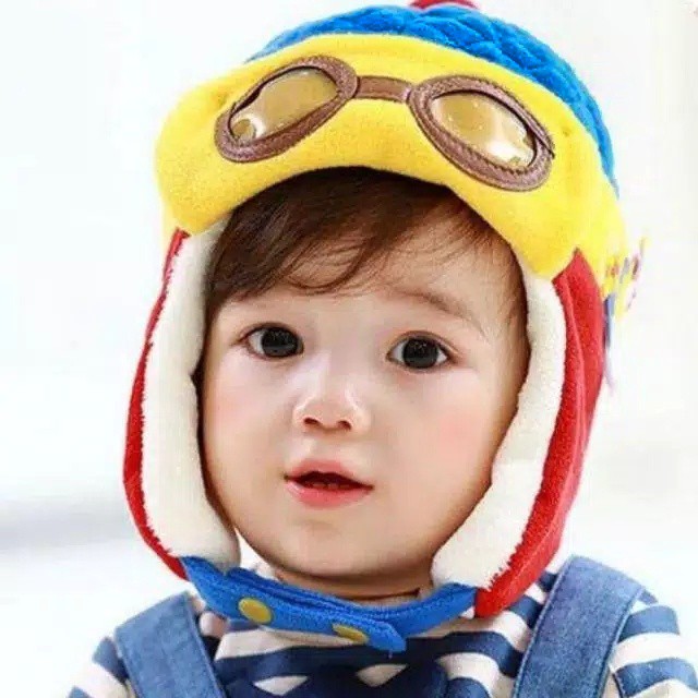 Topi Pilot Hat - Topi Anak Lucu - Topi Anak Pilot Hat Aneka Warna