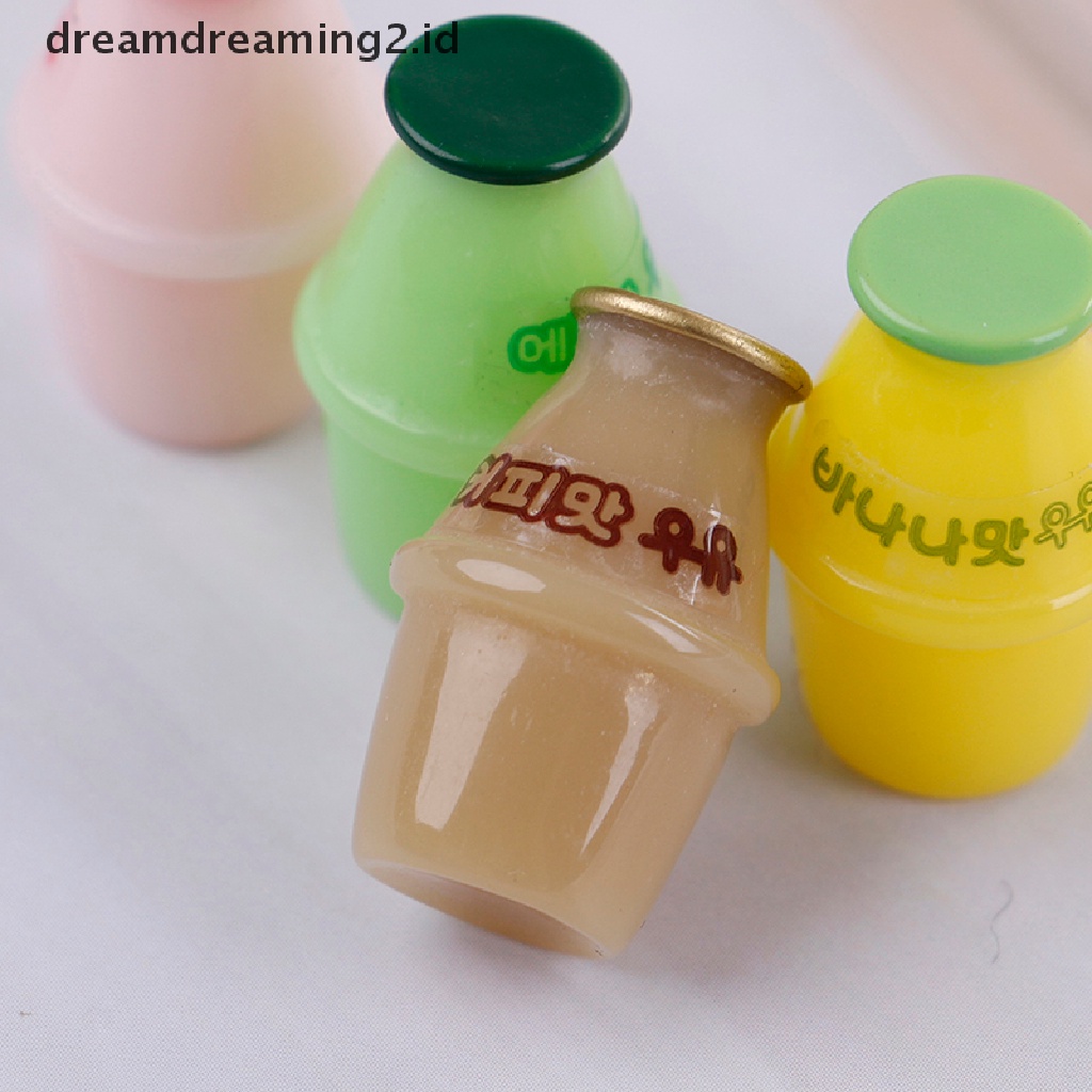 4pcs Miniatur Botol Susu Untuk Dekorasi Rumah Boneka