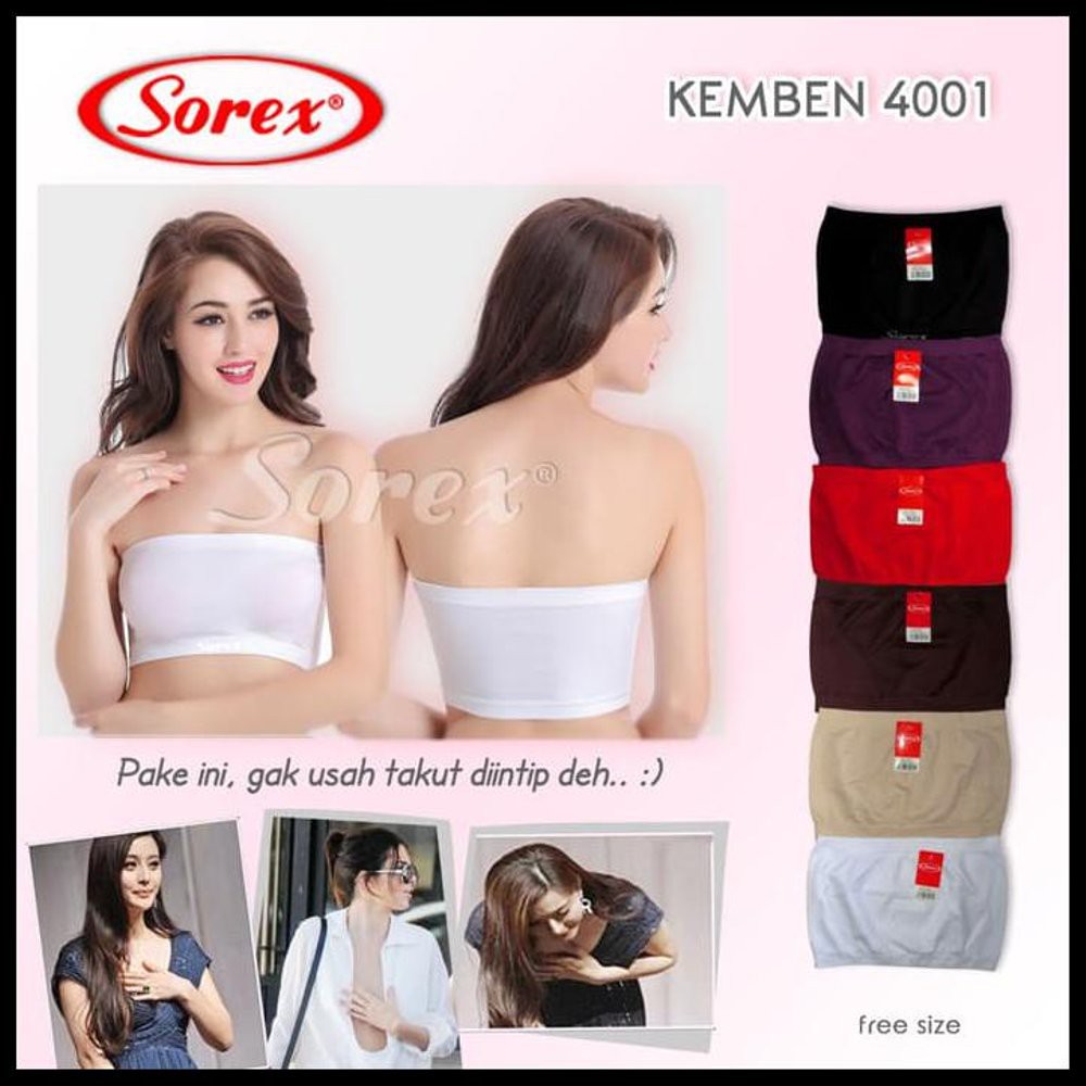 Kemben Bra Sorex 4001 - Kemben BH Pendek Setengah dada Sorex ORIGINAL TERMURAH