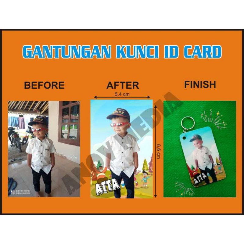 

ID CARD/GANCI ID CARD/Gantungan Kunci/ganci id card/bahan PVC