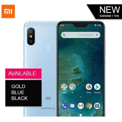 Xiaomi Mi A2 Lite 3GB / 32GB Garansi 1 Tahun