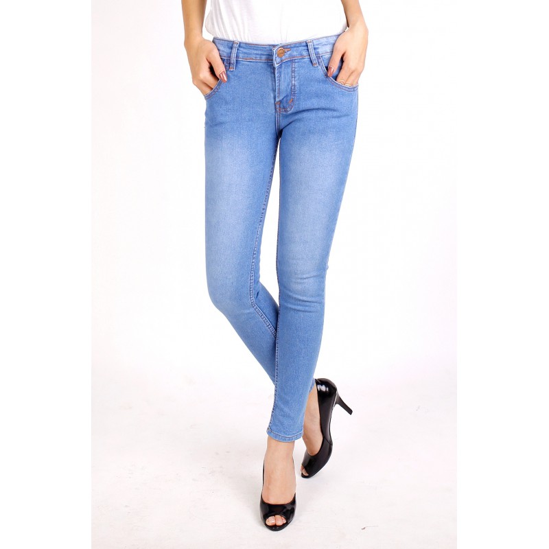 CELANA JEANS WANITA BIRU MUDA/CELANA JEANS WANITA LIGHT BLUE/JEANS WANITA TERKINI/BAYAR DI TEMPAT